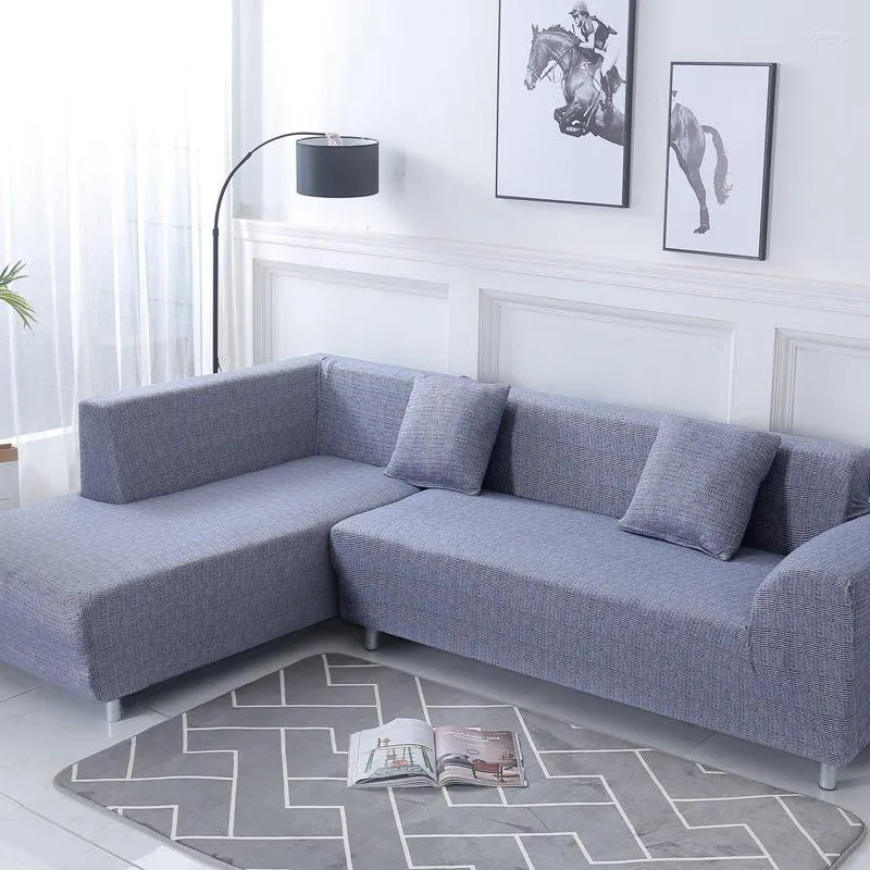Stuhlhussen Stretch Elastische Sofabezug Baumwollhandtuch rutschfest für Wohnzimmer 1/2/3/4 Sitzer Funda