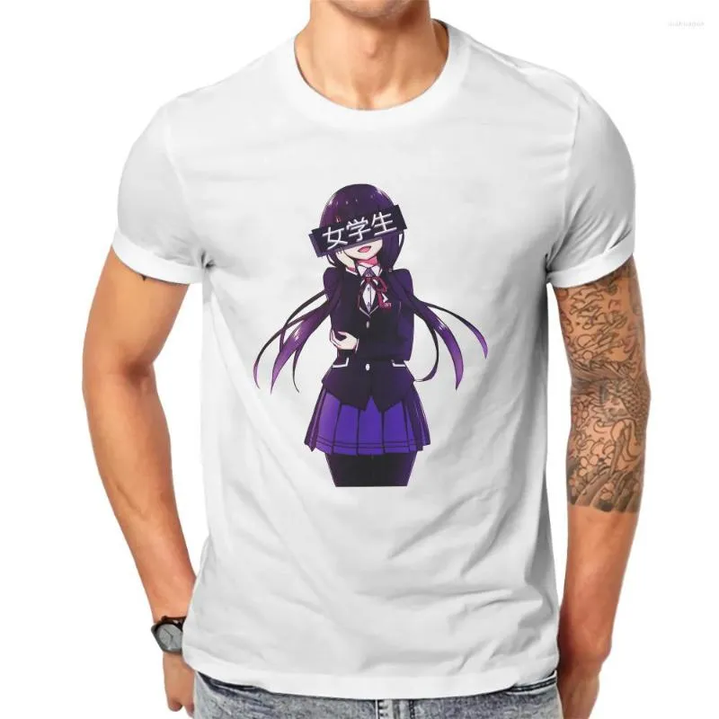 Men's T Shirts DATE A LIVE Anime Kurumi Tokisaki Shirt Men Ofertas S-6XL Crewneck Tshirt Cotton Graphic Streetwear