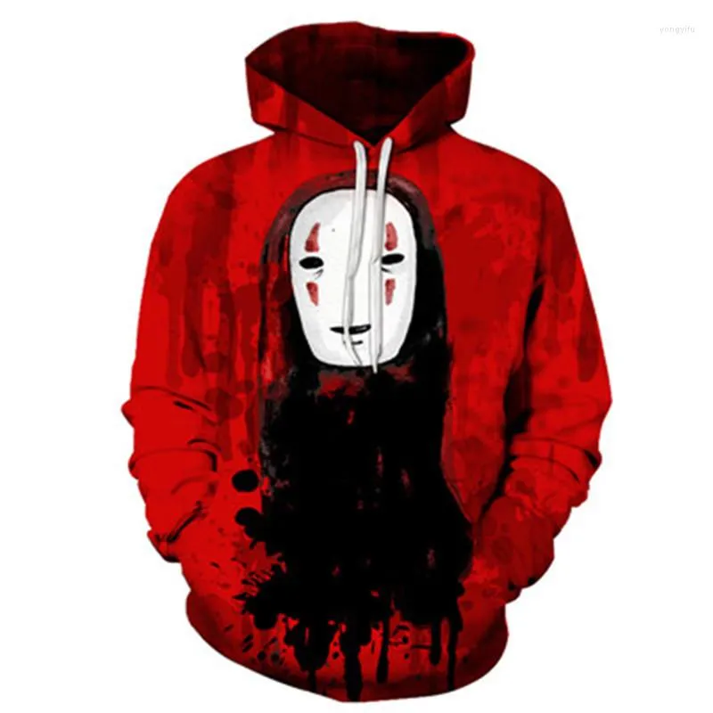 Men's Hoodies Cute Anime Faceless Men 3d Print Hoodie Autumn Winter Fashion Harajuku Sweatshirt Street Clothing Hip Hop