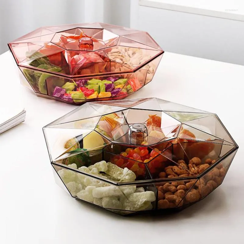 Storage Bottles Dried Fruit Tray Home 2022 Light Luxury Living Room Box Simple Modern Chinese Split Melon Seed