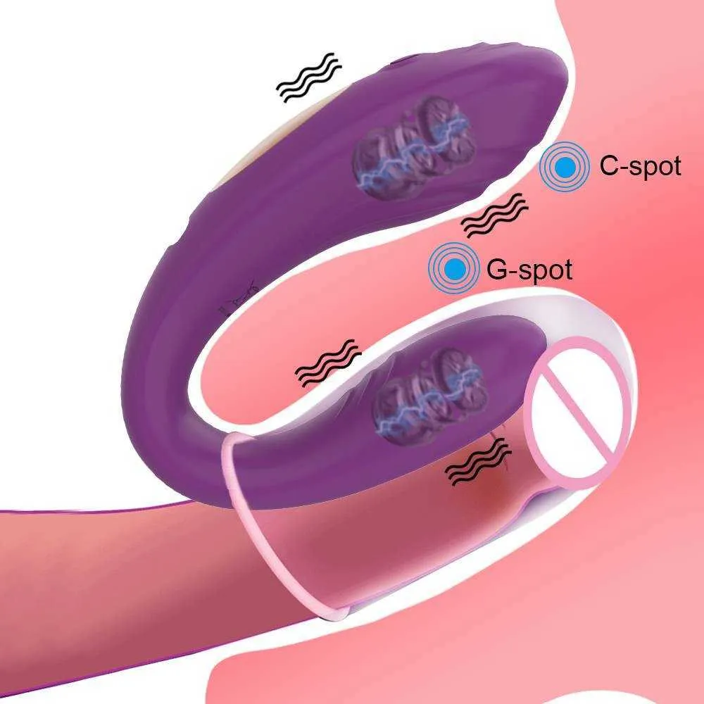 Предметы красоты беспроводной вибратор для взрослых игрушек для пар USB Аккуратный дилдо -силиконовый стимулятор G Spot Double Vibrators Sexy Toy Woman