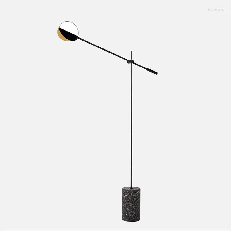 Floor Lamps Nordic Personality Terrazzo Lamp Simple Modern El Model Room Living Bedroom Led Vertical