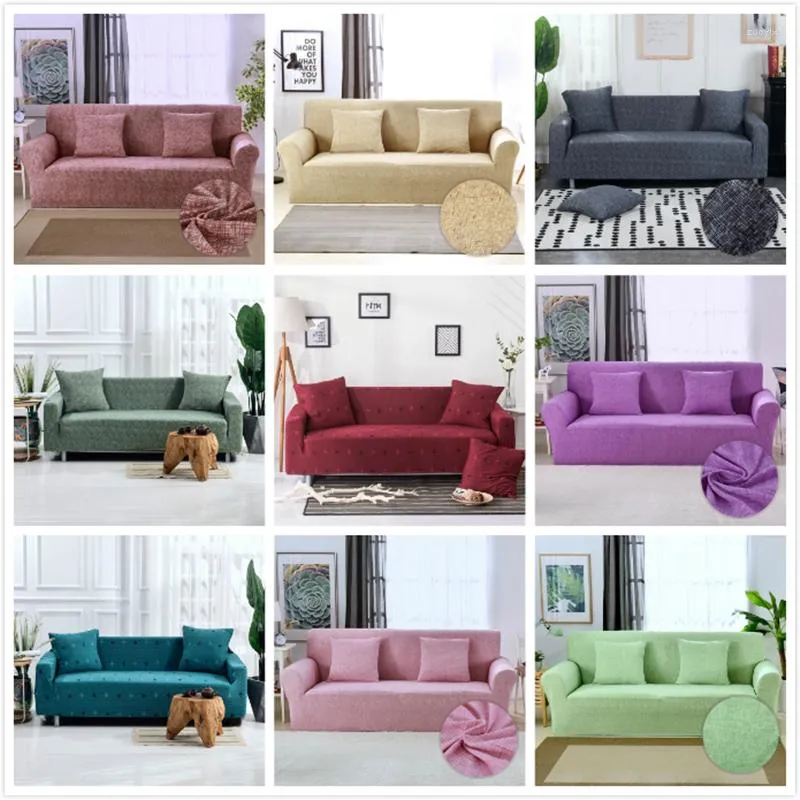 Stoelbedekkingen vaste kleur elastische universele bank sectionele worp couch corge cover cases voor meubels stretch fauteuils slipcover