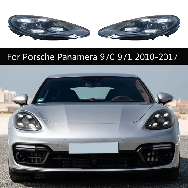 Ensemble de phares de voiture, indicateur de clignotant dynamique, lampe avant pour Porsche Panamera 970 971, phare LED, feux de jour