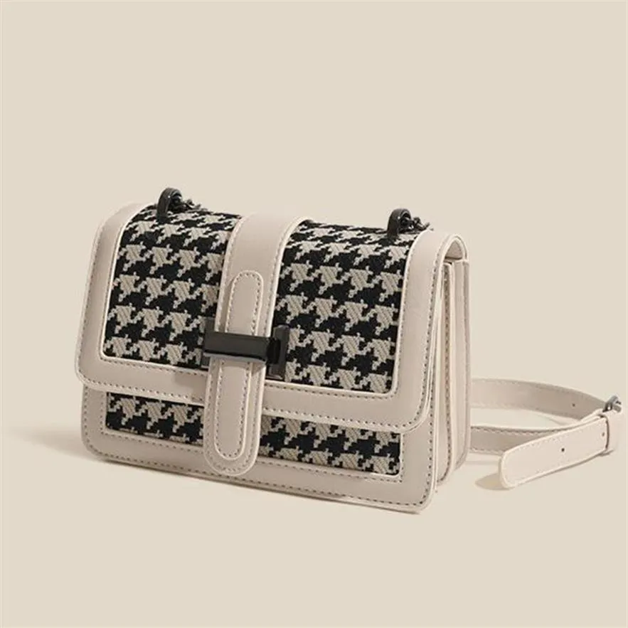 Crossbody tassen voor vrouwen avondcadeauzakken schoudertas middelgrote formele textuur Houndstooth Foreign Style231Z