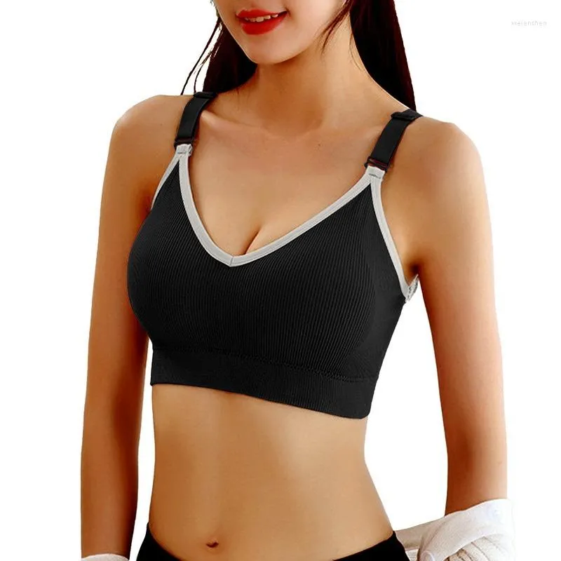 Yoga Outfit Wire Free Bras For Women Sexy Lingerie Push Up Sports Bra Brassiere Comfort Padded Top Female Bralette Seamless Underwear