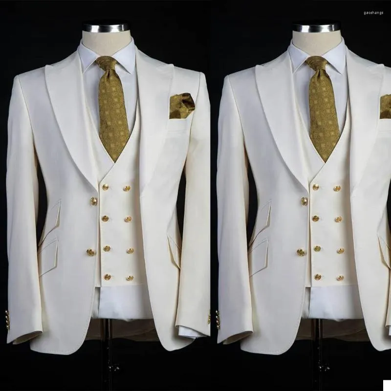 Costumes pour hommes 2 pièces hommes costumesBlazer gilet décontracté Gentleman Tuxedos costume sur mesure beau mariage