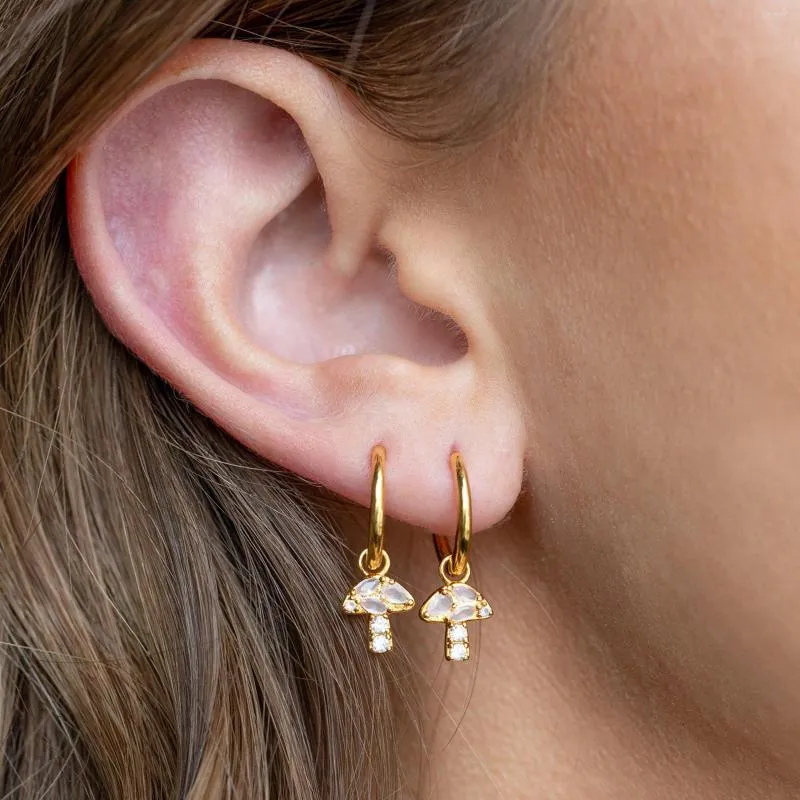 Çember küpeler mantar altın çemberler kadınlar piercing aretes pentientes kulak yüzüğü oorbellen mücevher 2022 trend brincos bijoux femme