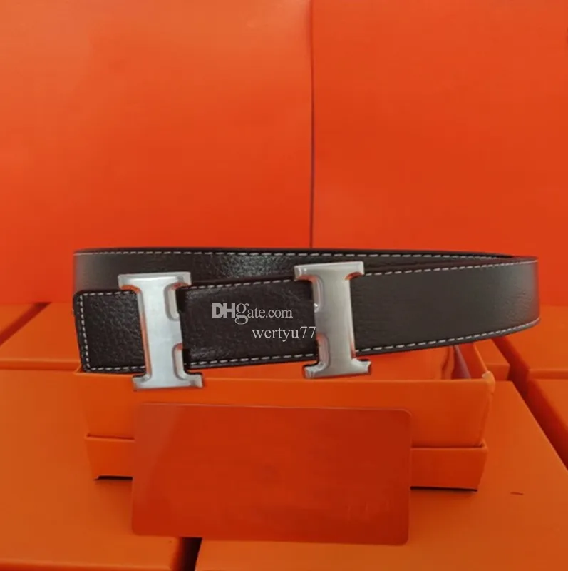 Hebilla de moda cinturón de cuero genuino Ancho 3.8 cm 6 Estilos Alta calidad con caja diseñador hombres mujeres cinturones para hombres 226