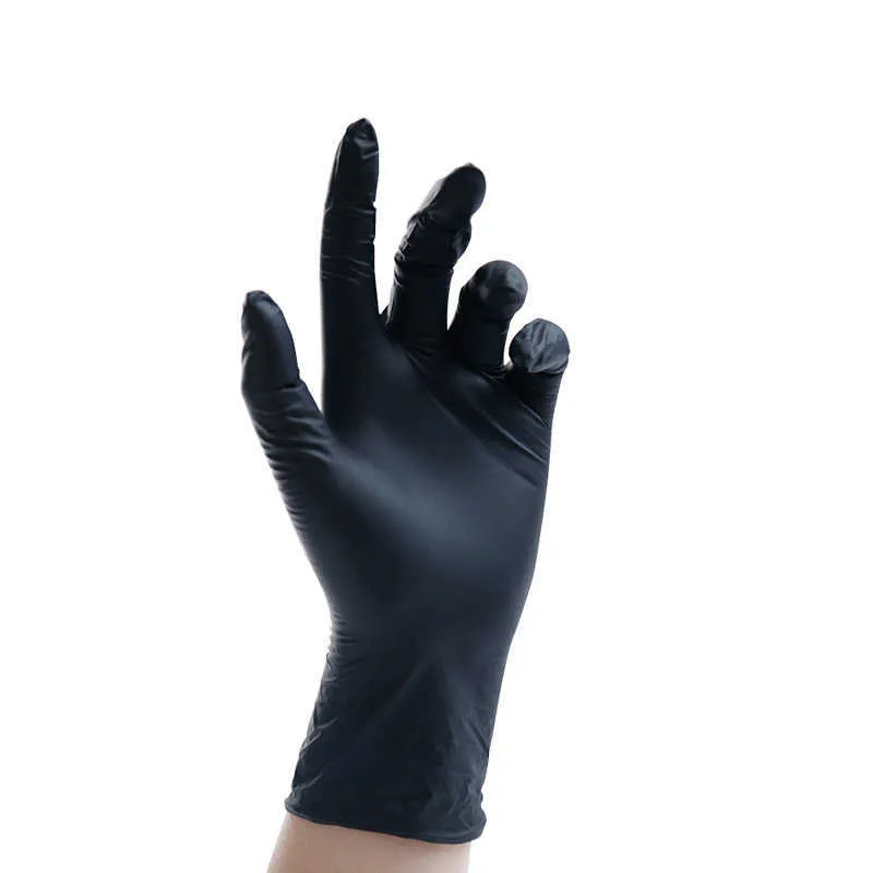 20 pieces Cheap Price Black Nitrile Gloves Disposable Powder Free Waterproof Food Processing