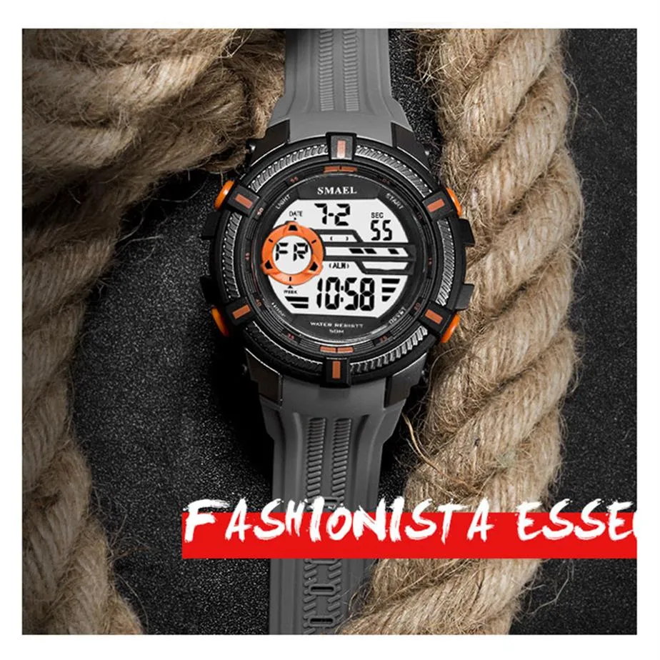 2020 Smael Brand Sport Watches Military Smael Cool Watch Men Big Dial S Shock Relojes Hombre Casual Led Clock16 Digital351b