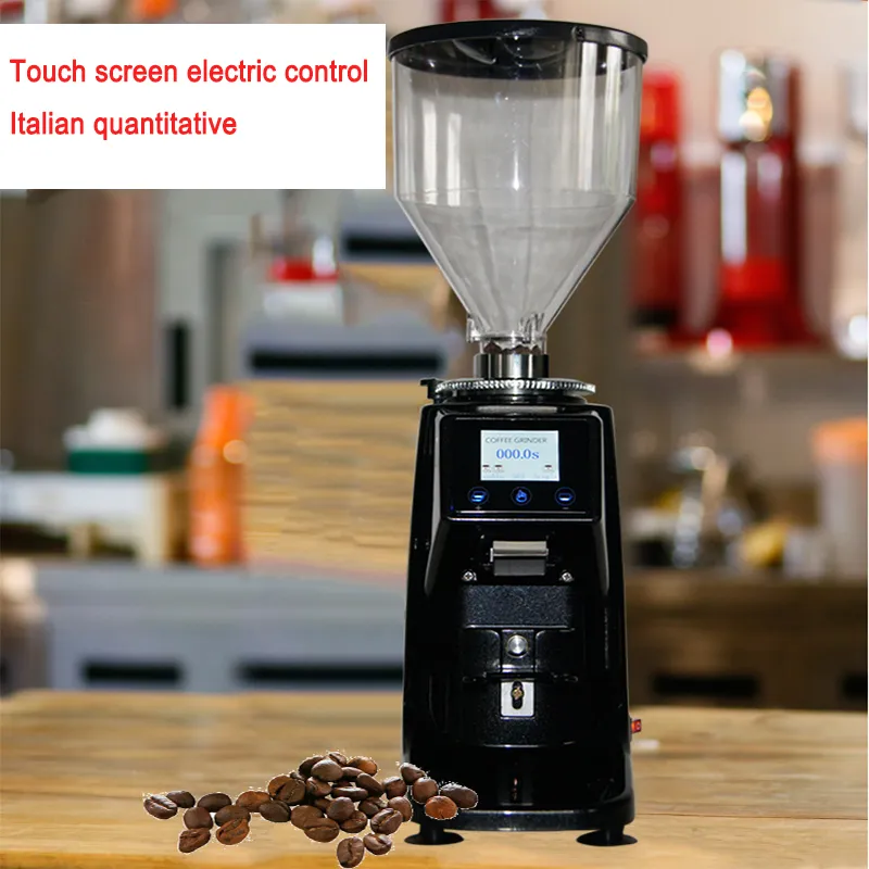 Elektrische koffiemolen 250 W Espresso Flat Whetstone 500G Miller Touch Panel Bean Crush Maker