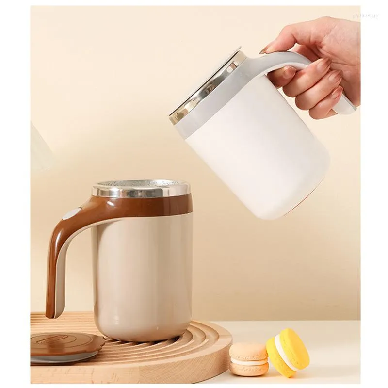 Juicers Juicer Milk Electric Magnetic USB Laddning Kaffeblandning Cup Full Automatic 304 Rostfritt stål för resekontor