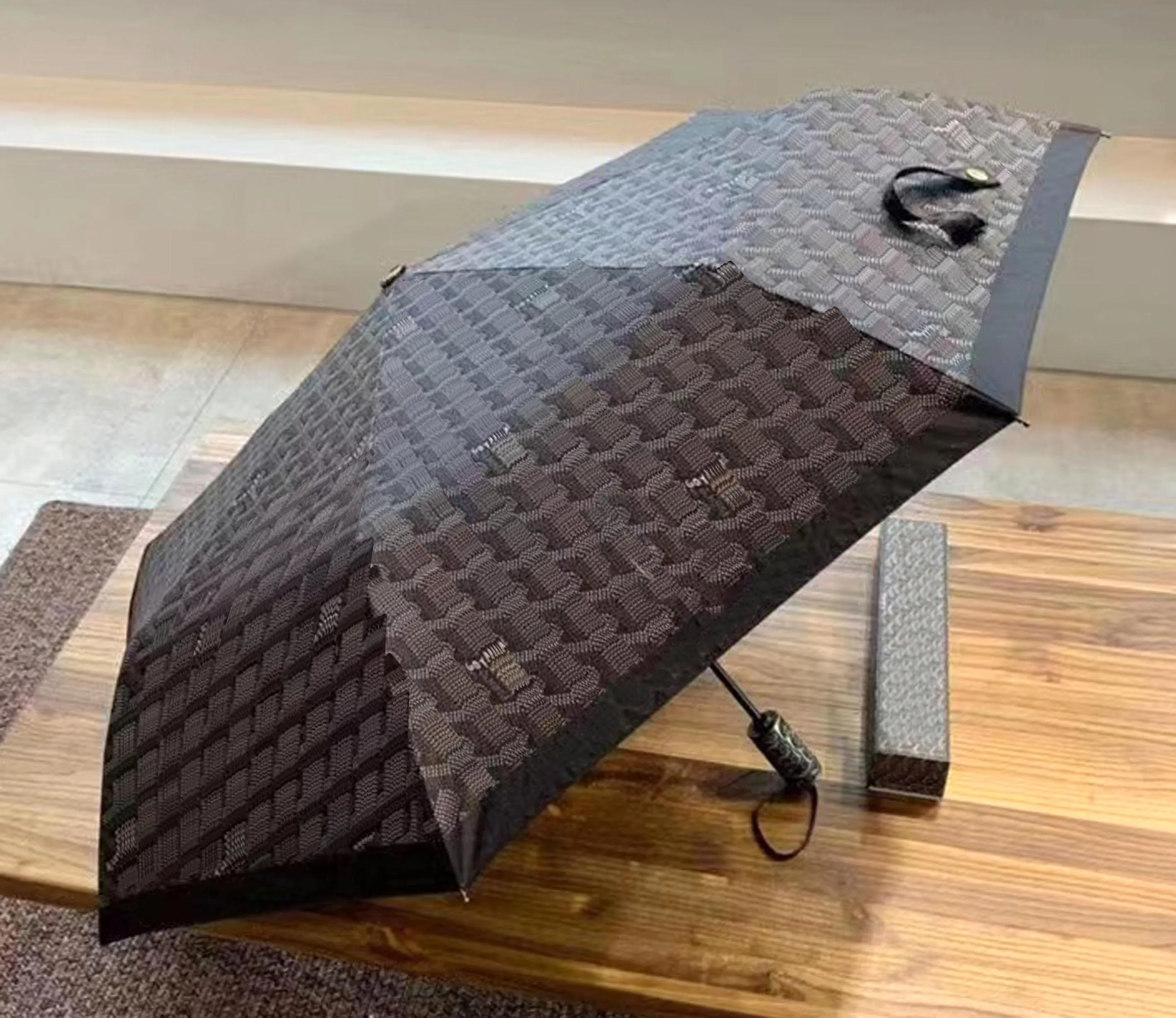 가방 부품 액세서리 DSQ GOYAR 우산 선 우산 3 배 자동 비닐 선 스크린 UV 보호 접이식 선물 a3