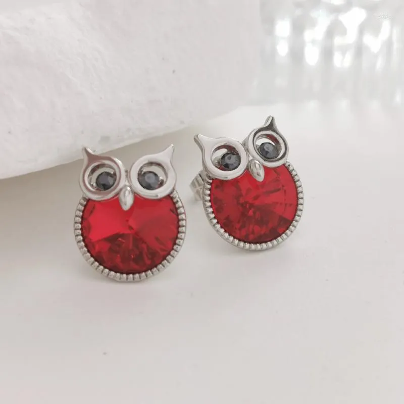 Boucles D'oreilles Boucles D'oreilles De Créateur Animal Fabriquées Avec Du Cristal Autrichien Pour Les Femmes Fête Mode Rouge Goujons Boucles D'oreilles Année Bijoux Cadeau