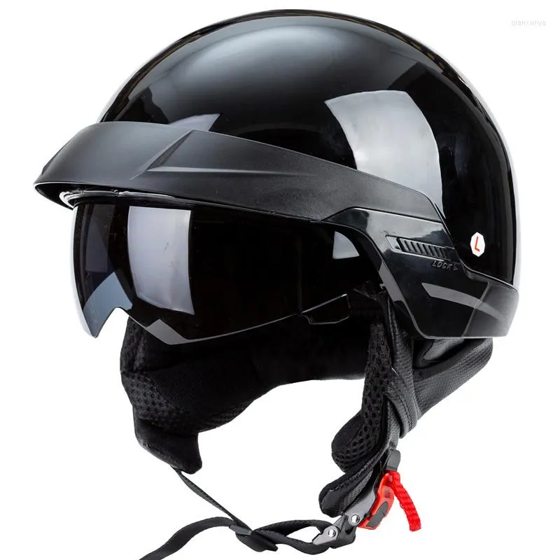 Motorradhelme North America Style Cruiser Helm Punkt zugelassener Multi-Funktionen ZR-816 Fahrrad