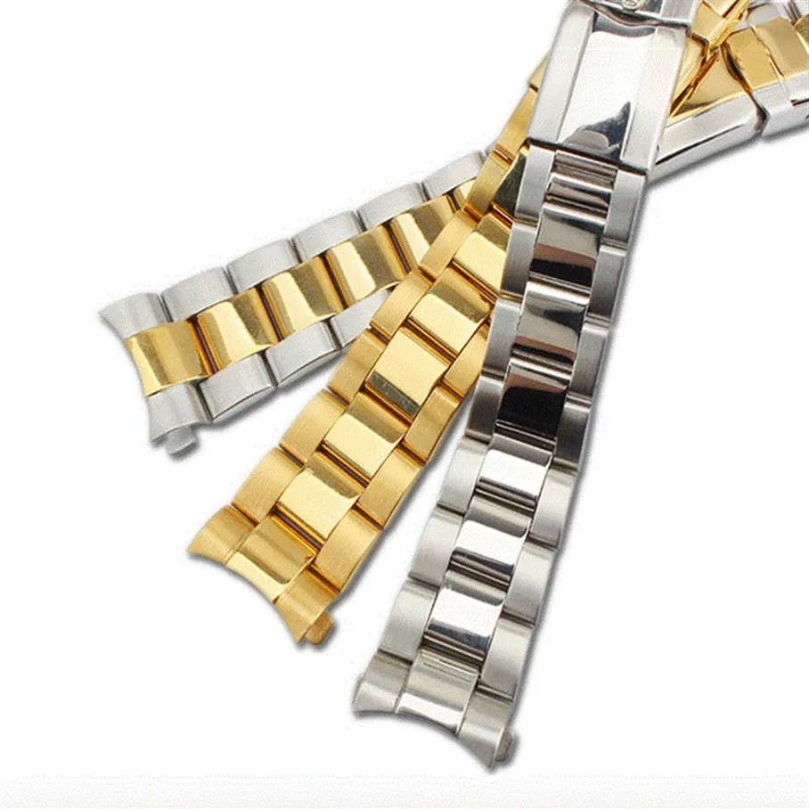 Bracelet en acier inoxydable, accessoires de montre pour hommes, pour Rolex water ghost Di Tong, sports de plongée solides, 20mm, femmes 203S