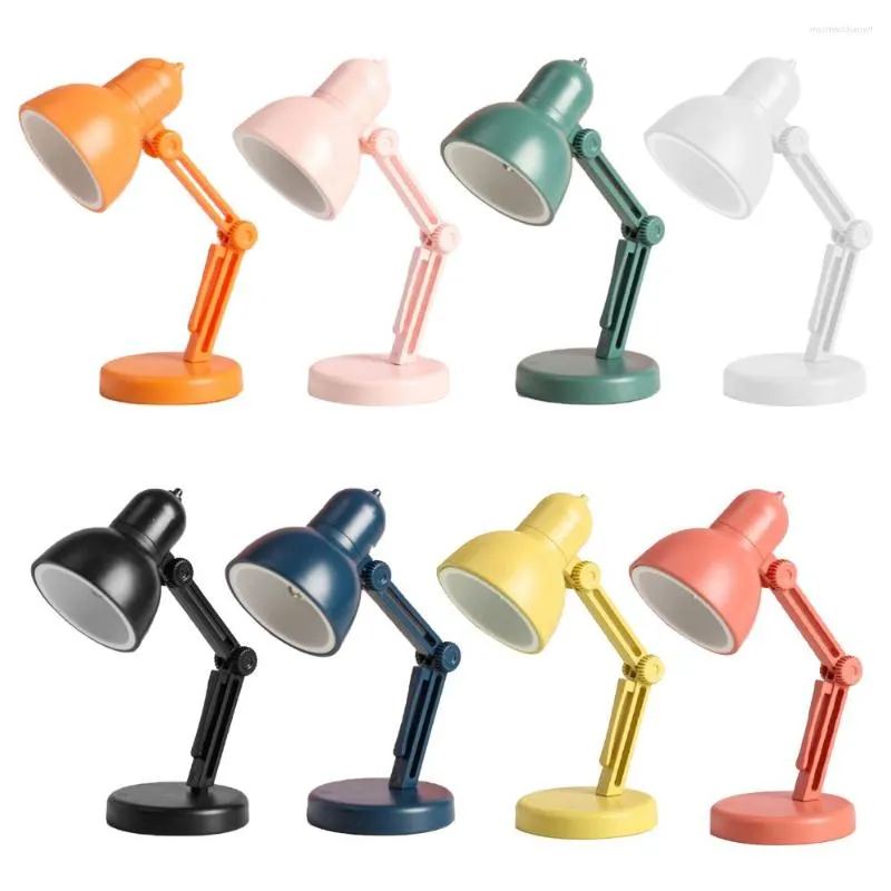 Lampes de table Portable Mini lampe à LED pliante veilleuse magnétique bureau livre de lecture pour les outils d'étude et de voyage