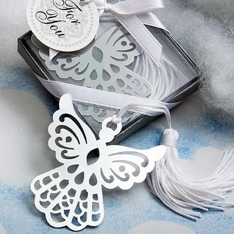 Segnalibro in argento angelo per battesimo Baby Shower Souvenir Festa Battesimo Regalo omaggio Bomboniere e regali per gli ospiti