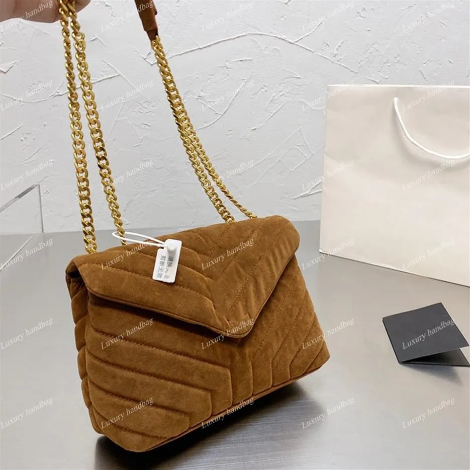 2021 Fashion France Women Messenger Bags V-Stitch Chevron Line Classic Flay Multi Pochette Известный роскошный дизайнер Sac Velvet Black295m