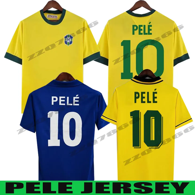 1970 Brasil Pele Soccer Jerseys 2002 Retro -shirts Carlos Romario Ronaldinho 2004 Camisa de Futebol 1994 Brazili￫ 2006 1982 Rivaldo Adriano 1988 2000 1957 2010