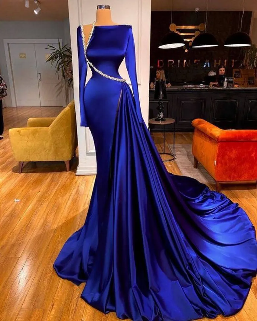 blue dress for baby girl Mermaid Blue Sexy Backless Long Prom Dress fg3768 – formalgowns main image 0