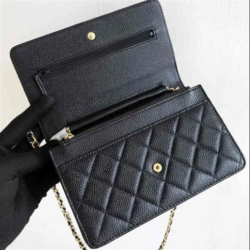 Cross Body Bags Women Woc Wallet Vintage Quality Handbag Real Leather Luxury Designer Brand Female Shoulder Chain Purses 2203236K