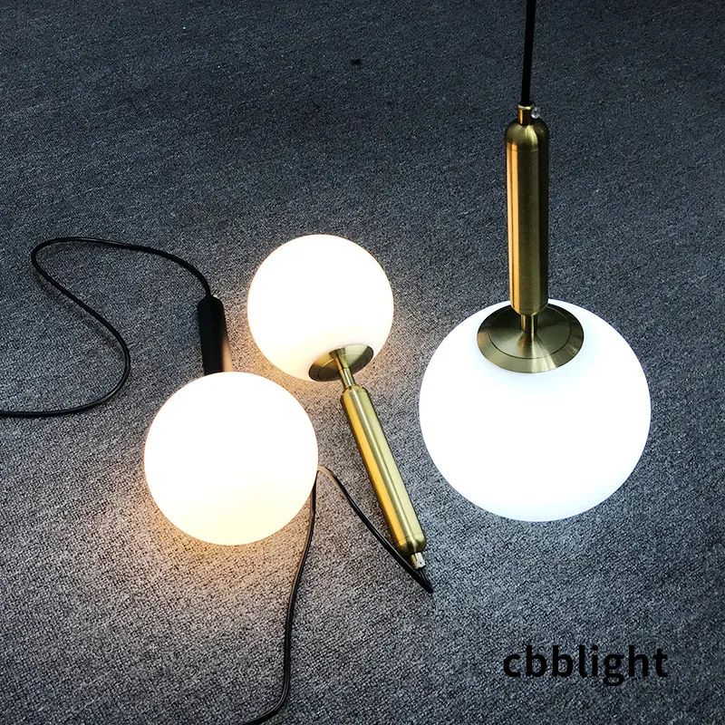 Lampada a sospensione moderna lussuosa sfera di vetro in vetro in vetro in vetro Appedimenti a led per le lampadario per la decorazione della camera da letto per la sala da pranzo LRS023