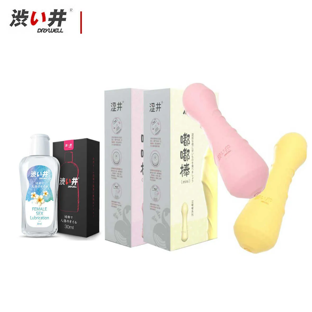 Schoonheidsartikelen Drywell Clitoris Vibrators Vagina Stimulator G-Spot Anale massage Masturbator Masturbator Erotisch sexy speelgoed met 30 m smeerolie