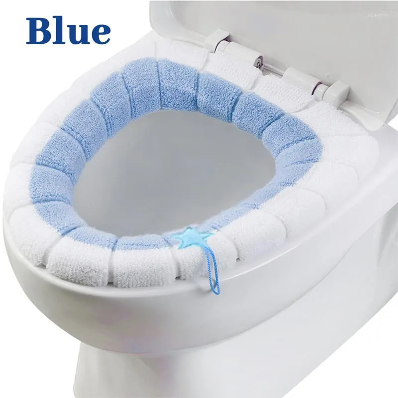 Toalettstol t￤cker ￥teranv￤ndbart vinter mjukt t￤cke varm plysch elastisk pad tv￤ttbar bekv￤m kommod kudde badrumstillbeh￶r