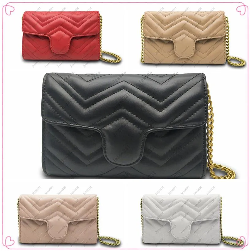 Bolsas de designer de moda cl￡ssicas famosas correntes de couro para bolsa de compras transversal para o corpo da senhora bolsa de ombro bolsa