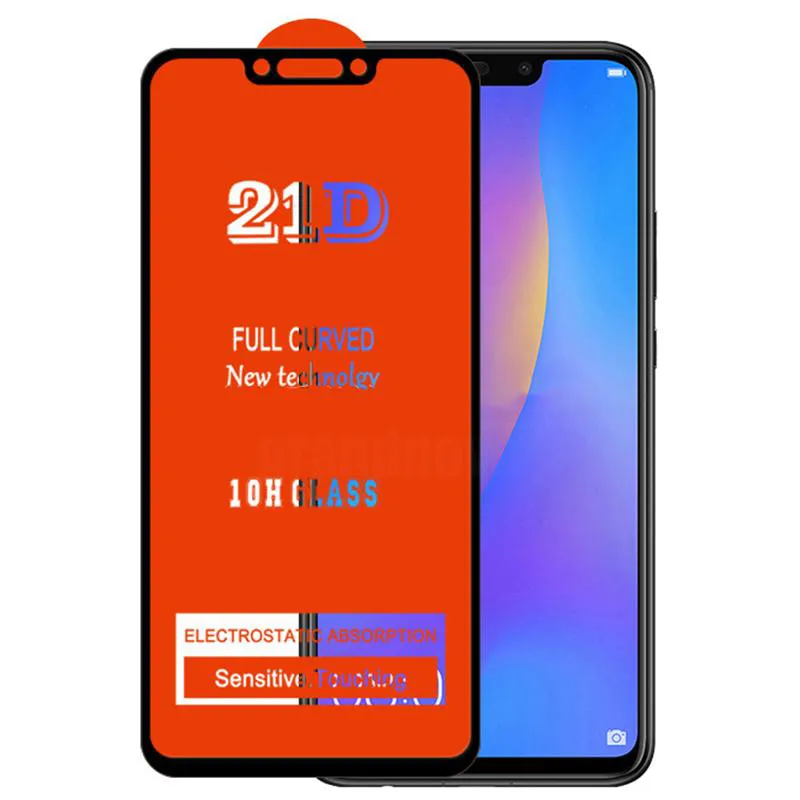 واقي الشاشة لـ Xiaomi Mi 13 12 Lite 11 1x 11t 11i Poco C40 F4 GT M5 M4 X4 21D غراء كامل غلاف زجاجي مقسّم.