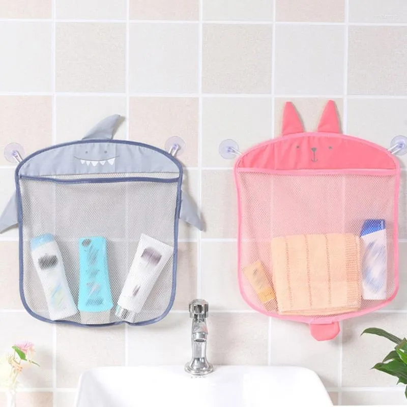 Bolsas de armazenamento desenho animado cesto de banheiro infantil Bathing Toy Shape Bag Organizador de cozinha de cozinha 1pc