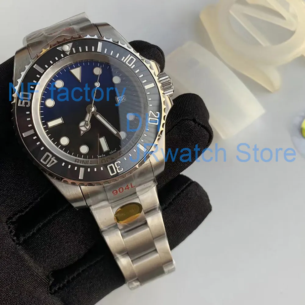Top NF Men Sports Luksusowy zegarek 2824 2836 3235 Automatyczne mechaniczne niestandardowe czerwone diabła nurkowanie gradient niebieski męski szkarłatna litera 44/43 mm 904L Sapphire Watch Waterproof