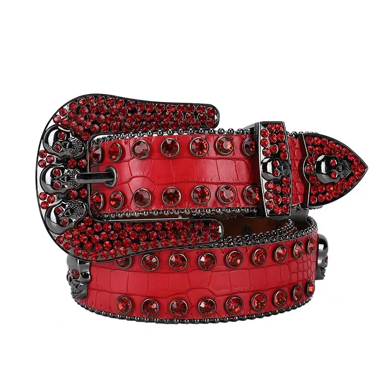 Rhinestone Belts: Premium Quality Studded Cowboy Leather Belts for