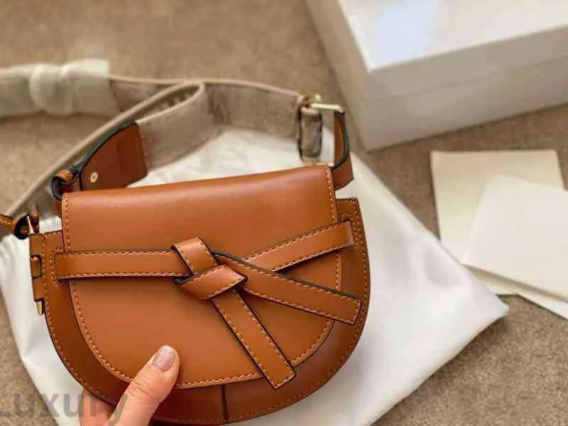 Bags Tote Women Leather Saddle Messenger Fashion Lightweight Handbag Shoulder Brown Brand Designer Crossbody Female Purses 1228