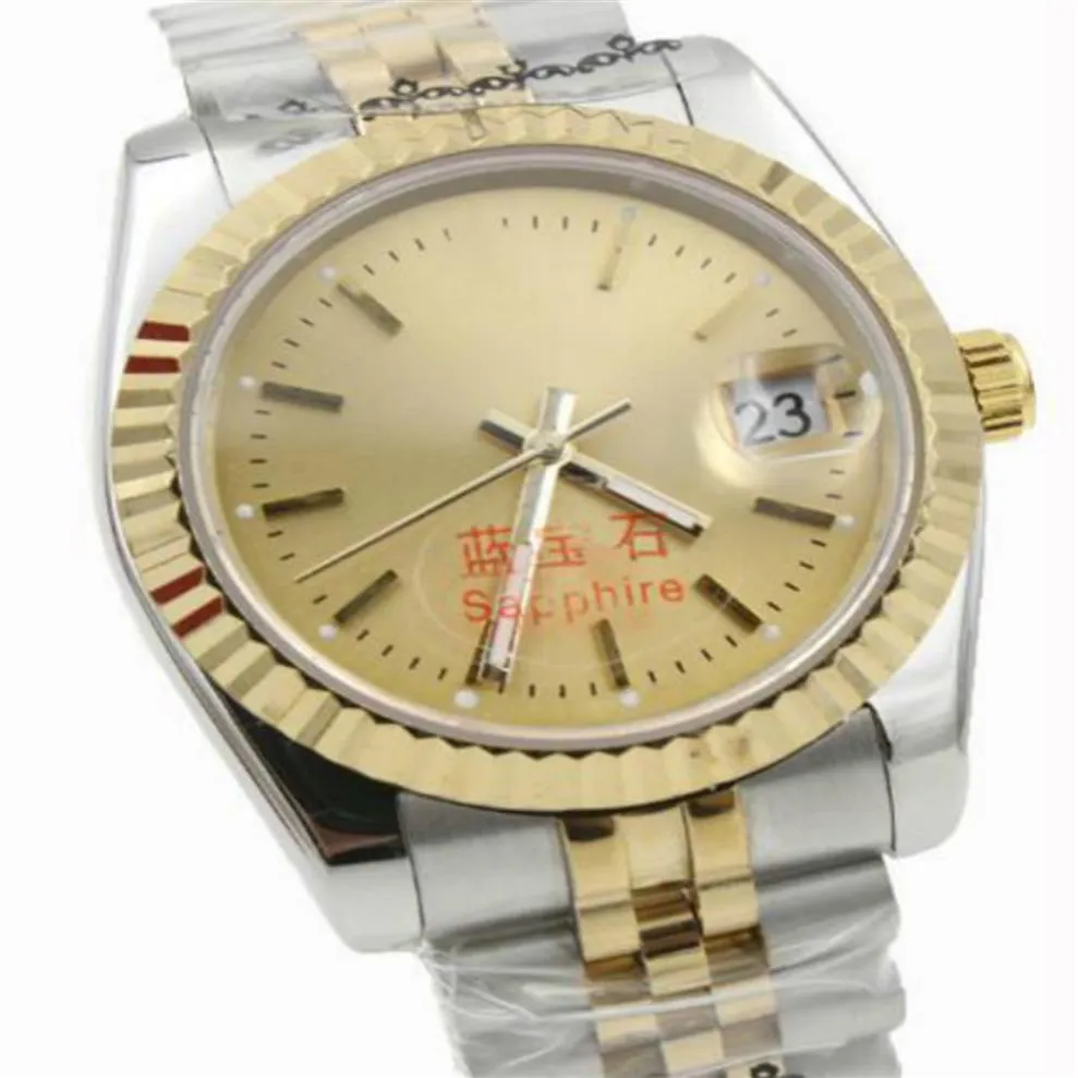 Cadeau de Noël de haute qualité Cadran argenté 36 mm Datejust 2813 SS Mouvement mécanique automatique Montres Hommes en acier inoxydable Gents Watc286o