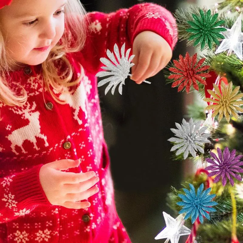 Dekoracje świąteczne 2022 rok symulacja dekoracja drzewa kwiatowego urok urocze fake kwiaty dom Święty Mikołaj elf elf renifery sceny