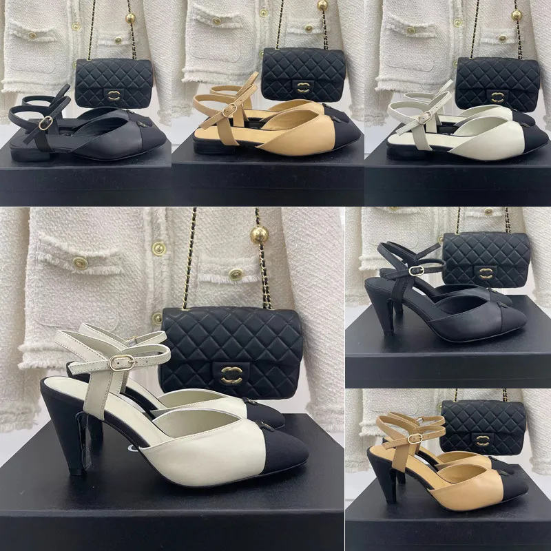 2022 Designer pekade tå catwalk sandaler kvinnor lyx mode läder svart vit brun efter strappy hollow out skor dam täckt tå sexig grunt låg top sandal