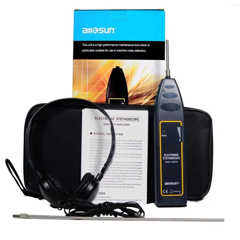 Reparatiehulpmiddelen met korte/lange sonde ruiszoeker automotive sensor hoge gevoeligheid machinemeter allSUN EM410