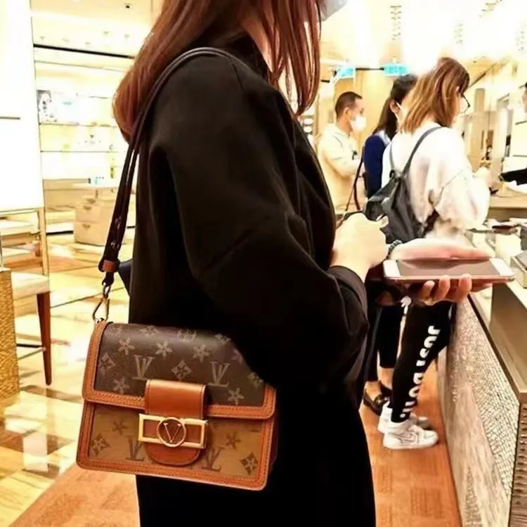 أكياس Dauphine Crossbody حقائب اليد الفاخرة محافظ رسول عالية الجودة محفظة نساء حقيبة كتف جلدية حقيقية 3200