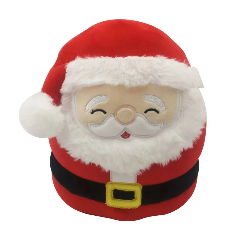 لطيف Doll Doll Cartoon Santa Claus Snowman Elk Christmas Tree Shape شكل وسادة ناعمة هدية عيد الميلاد ديكورات الحفلة اللوازم RRD78