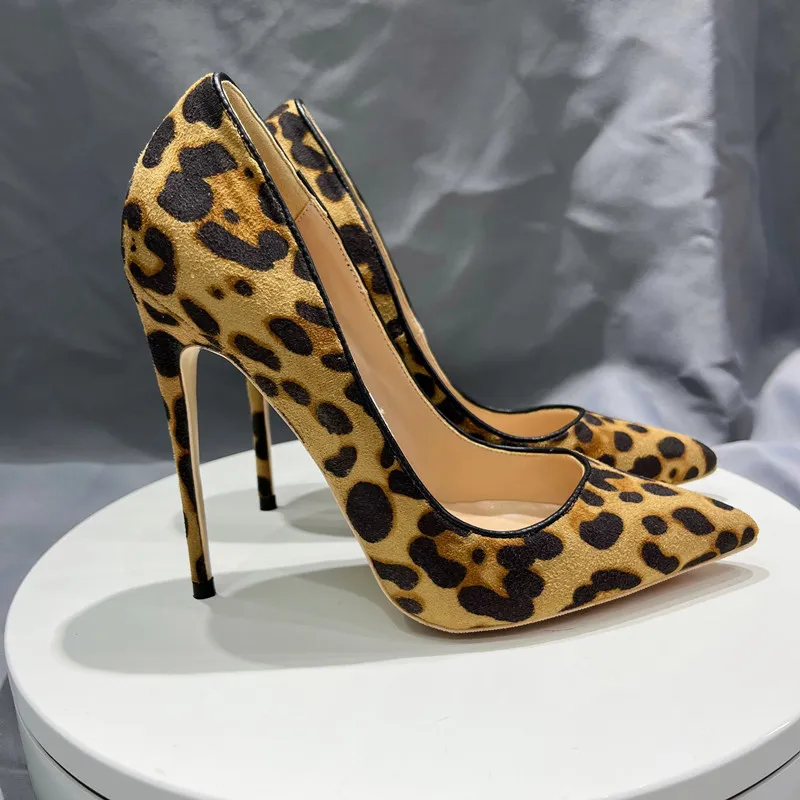 Leopard red hotsell bottom shoes