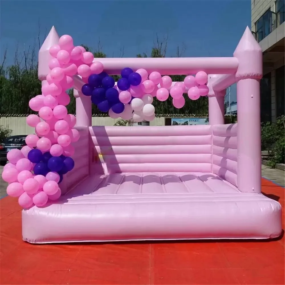 Wholesale Wholesale Inflatable Pink Bouncy Castle For Weddings And