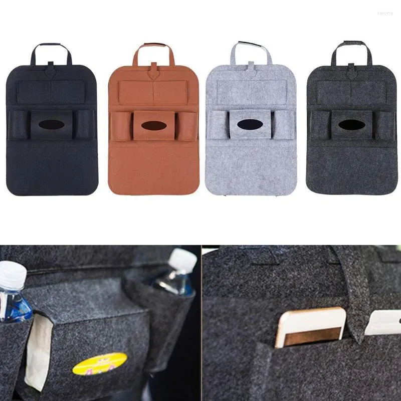 Bilarrang￶r Multifunktion Multi-Pocket Car-Styling Protector Auto Storage Bag Seat Back Box Backseat Holder