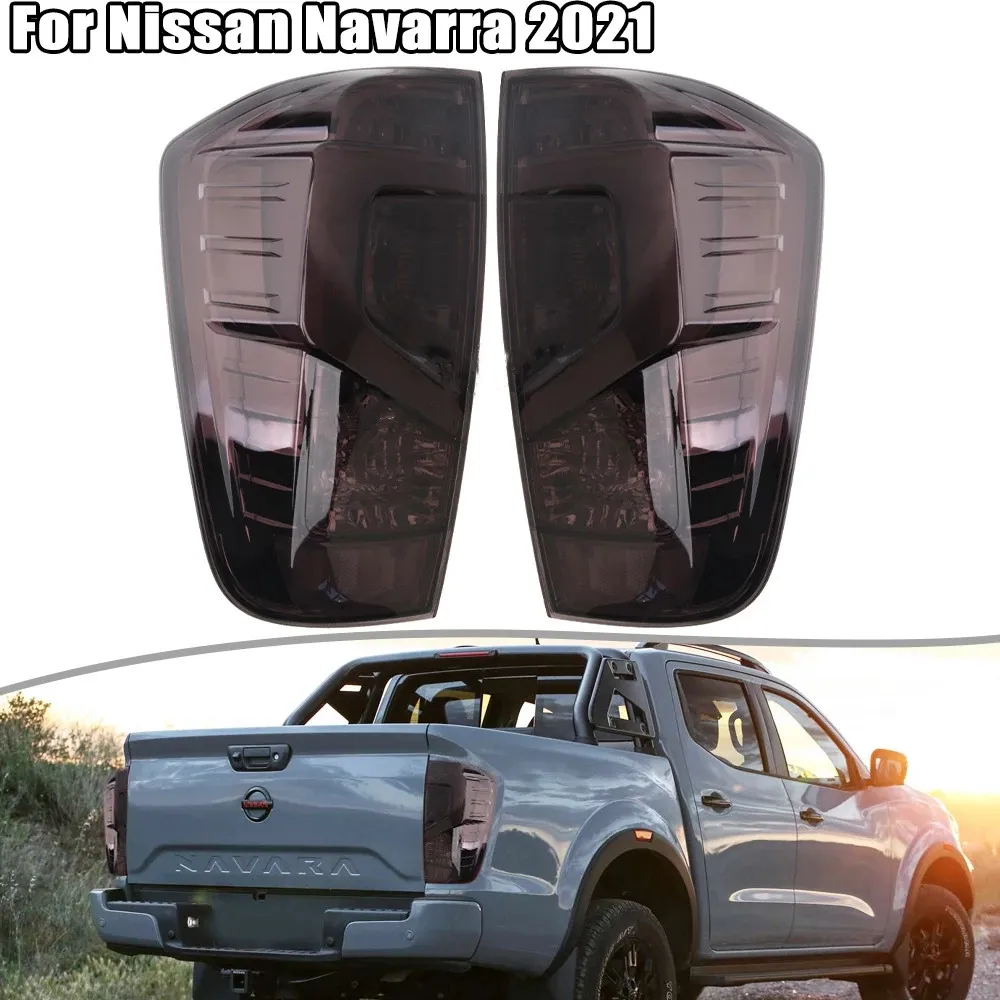 Bil LED-lampljus f￶r Nissan Navara 2021 Pro-4x pickup bakljus broms bakre bakljus dimljus