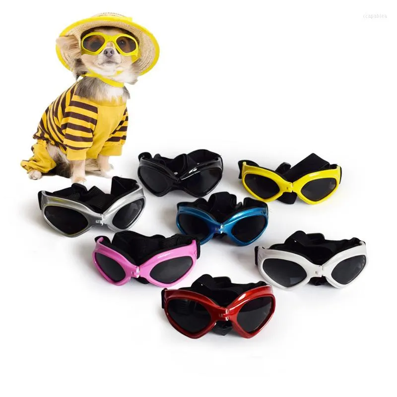 Vêtements pour chiens lunettes de soleil pour animaux de compagnie ombrage lunettes de protection triangle coupe-vent et anti-pluie pliable