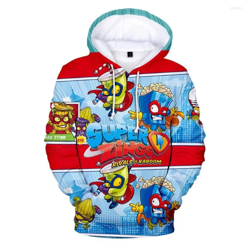 Men's Hoodies Funny Kid's 3D Hoodie Cute Super Zings Men/Women Autumn Winter Boys/girls And Children Hoody High Quality Tops