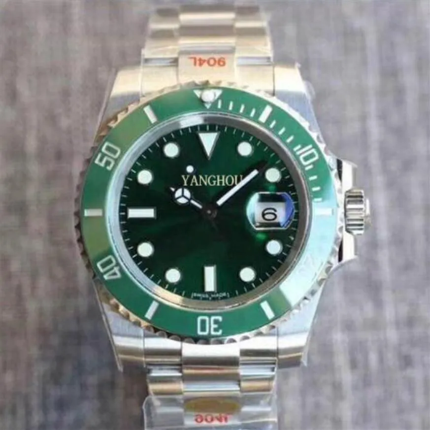 Green Dial Top N Factory V10 Fashion Sports Business Watch Sapphire Watch ETA 3135 Movement Automatic Mechanical Watch Luminous Di251o