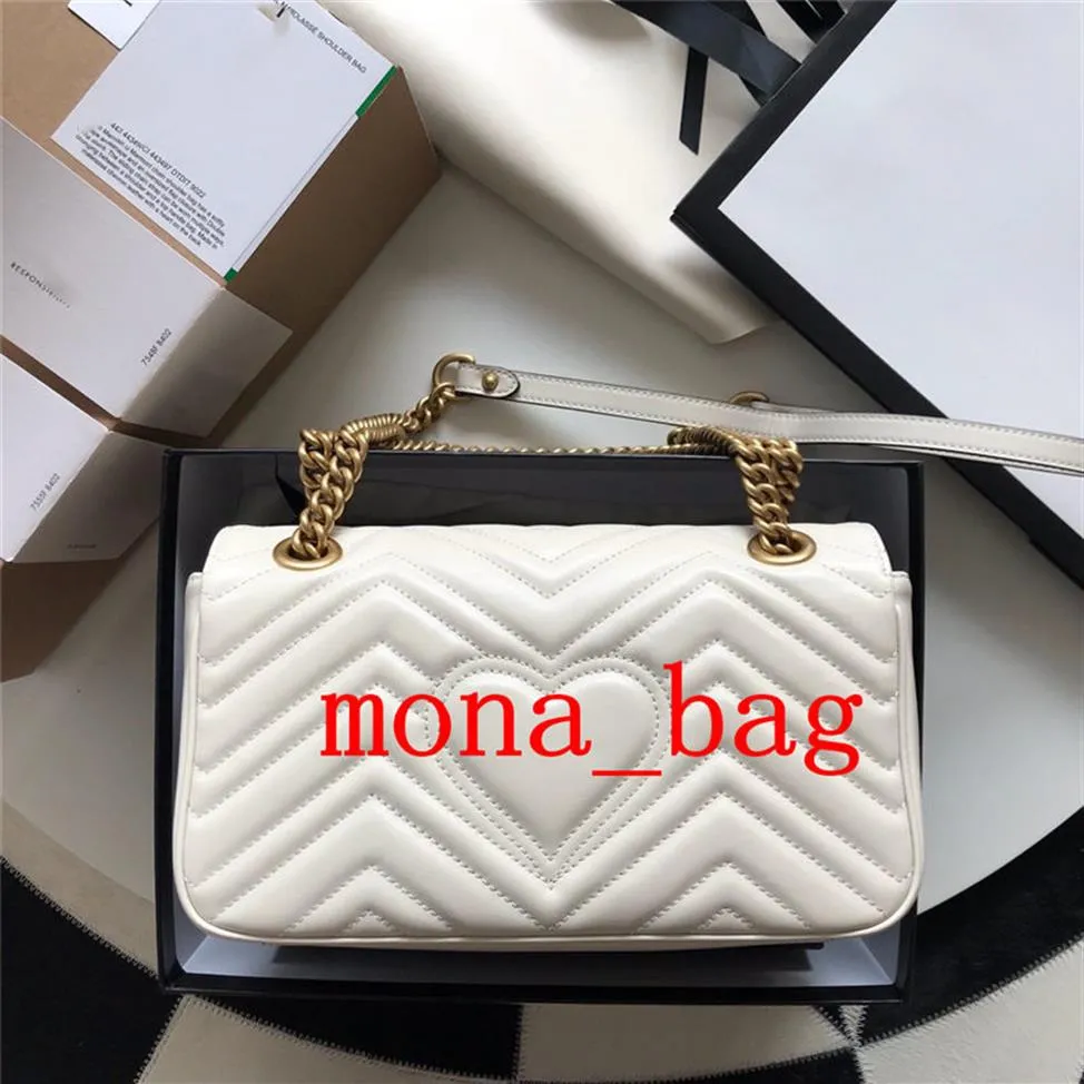 Sac de messager de sac ￠ main de luxe de cr￩ateur Soft Cow Hide Goine en cuir sac avec coeur Femmes Classic Crossbody Sacs Nude Red White266E